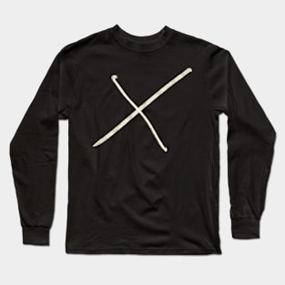 Hand Drawn Letter X Long Sleeve T-Shirt